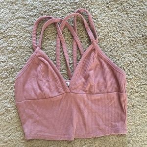 PINK CROP TOP